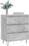 vidaXL - Dressoir - 60x35x70 - cm - bewerkt - hout - betongrijs