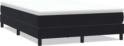 vidaXL - Bed - boxspring - zonder - matras - 160x220 - cm - fluweel - zwart