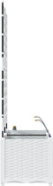 vidaXL - Tuinplantenbakken - met - Water - Irrigatiesysteem - - - 2 - stuks - - - Wit