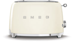 Smeg TSF01CREU - Broodrooster - 950W 2 sleuven 6 bruining-niveaus Crème