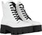 Guess Vesna - Veterboots met plateauzool - Ritssluiting - Wit