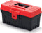 Prosperplast K371955 - Gereedschapskoffer - 36x18,6x19,3cm - Ergonomische Handgreep - Zwart-Rood