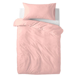 Dekbedovertrek set HappyFriday Basic Kids Licht Roze Wieg voor baby's 2 Onderdelen