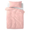 Dekbedovertrek set HappyFriday Basic Kids Licht Roze Wieg voor baby's 2 Onderdelen