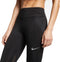 Nike Nk Fast Tght - Dames Sportlegging - Dri-FIT technologie - Zwart/(Reflective Silv) - M