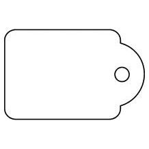 Apli - draadetiketten ft 22 x 35 mm (b x h) (390), doos van 500 stuks