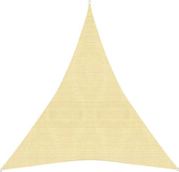 vidaXL - Zonnezeil - 160 - g/m² - 4x5x5 - m - HDPE - beige