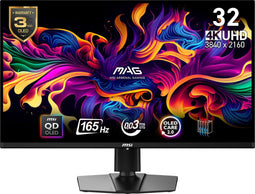 MSI MAG 321UP QD-OLED - 4K UHD Gaming Monitor - 165Hz - 32 Inch - USB-C PD 15W