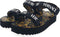 Versace Jeans Couture Fondo Miami - Plateau sandalen - Klittenbandsluiting - Zwart/Goud - Maat 39