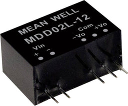 Mean Well MDD02L-09 DC/DC-convertermodule 111 mA 2 W Aantal uitgangen: 2 x