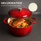 Castex Elegance Royal - Gietijzeren Braadpan 28 cm - 6,4L - Rood