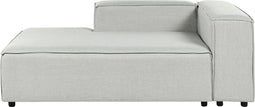 APRICA - Chaise longue - Grijs - Rechterzijde - Linnen