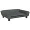 Kinderbank 70x45x26 cm fluweel donkergrijs