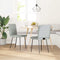 vidaXL - Eetkamerstoelen - 2 - st - fluweel - lichtgrijs