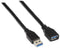 Aisens A105-0042 - USB A Kabel - 2 m - USB 3.2 Gen 1 - Zwart