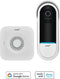 omajin Slimme Deurbel - HD - incl. Chime - Tweewegsgesprek - Waterdicht - Bewegingsdetectie - incl. 64 MicroSD - Wit