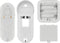 omajin Slimme Deurbel - HD - incl. Chime - Tweewegsgesprek - Waterdicht - Bewegingsdetectie - incl. 64 MicroSD - Wit