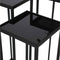 SVJ Home Decorations Mensa Tafelset - 31x31x75cm - Metaal Glas - Zwart