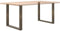vidaXL - Eettafelpoten - 2 - st - U-vormig - 80x(72-73) - cm - staal - naturel