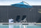 Hortensus Stijlvolle Hangparasol 270 cm in Blauw – Luxe Zweefparasol voor Tafel of Loungeset