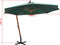 vidaXL - Zweefparasol - 350 - cm - houten - paal - groen
