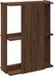vidaXL - Boekenkast - 3-laags - 60x30x80 - cm - bewerkt - hout - bruin - eikenkleur
