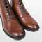 PS Poelman Laren - Veterboots - Leer - Cognac - Maat 45