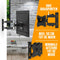 Nanook draaibare TV-beugel - 19-43 Inch - Max. 35 kg - Kantelbaar - VESA 100x100 t/m 200x200