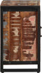 vidaXL - Nachtkastje - 40x30x51 - cm - massief - gerecycled - hout - meerkleurig
