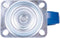 Tarsus Zwenkwiel 160 mm - Slijtvast Rubber - 250 kg Draagvermogen - Blauw