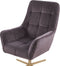 Beliani MOLLE - Fauteuil - Grijs - Fluweel