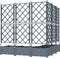 vidaXL - Tuinplanter - met - Trellis - 5 - stuks - Lichtgrijs - 120x120x125,5 - cm