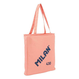 Milan - Stoffen tas - 38 x 36 x 6,5 cm - Roze
