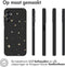 iMoshion Hoesje Geschikt voor Samsung Galaxy A14 (5G) / A14 (4G) Hoesje Siliconen - iMoshion Design hoesje - Zwart / Stars Gold