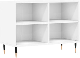 vidaXL - Tv-meubel - 69,5x30x50 - cm - bewerkt - hout - wit