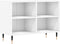 vidaXL - Tv-meubel - 69,5x30x50 - cm - bewerkt - hout - wit