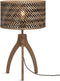 GOOD&MOJO Tafellamp Java - Bamboe/Zwart - Ø18cm - Modern