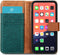 iMoshion Hoesje Geschikt voor iPhone 13 Pro Max Hoesje Met Pasjeshouder - iMoshion Luxe Canvas Bookcase - Groen