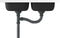 vidaXL - Gootsteen - met - dubbele - bak - 800x600x155 - mm - roestvrij - staal - zilver