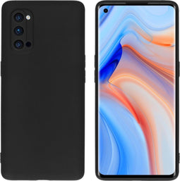 iMoshion Hoesje Geschikt voor Oppo Reno4 Pro 5G Hoesje Siliconen - iMoshion Color Backcover - Zwart