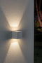 Paulmann Cybo - LED-wandlamp 2x3,5W 2700K 213lm IP65 Wit Aluminium (2 stuks)