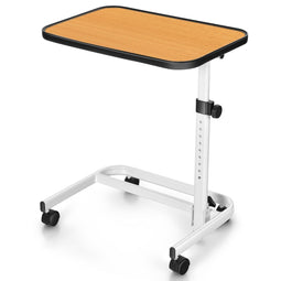 Coast Bedtafel - Kantelbaar Tafelblad - Verstelbaar 73-93 cm - Natuurlijk/Wit