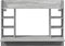 vidaXL - Wandbureau - 105x48x75 - cm - bewerkt - hout - grijs - sonoma - eikenkleurig