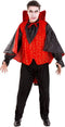dressforfun - Herenkostuum graaf Dracula L - Blouson met verhoogde kraag en cape - zwart