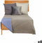 Omkeerbare sprei 180 x 260 cm Blauw Grijs (6 Stuks)