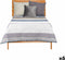 Omkeerbare sprei 180 x 260 cm Zeshoekig Blauw Wit Grijs (6 Stuks)