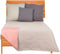 Omkeerbare sprei 240 x 260 cm Grijs Roze (6 Stuks)