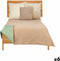 Omkeerbare sprei 240 x 260 cm Groen Beige (6 Stuks)