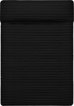 Omkeerbare sprei HappyFriday Basic Dash Zwart 270 x 260 cm