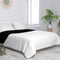 Omkeerbare sprei HappyFriday Basic Dash Zwart 270 x 260 cm